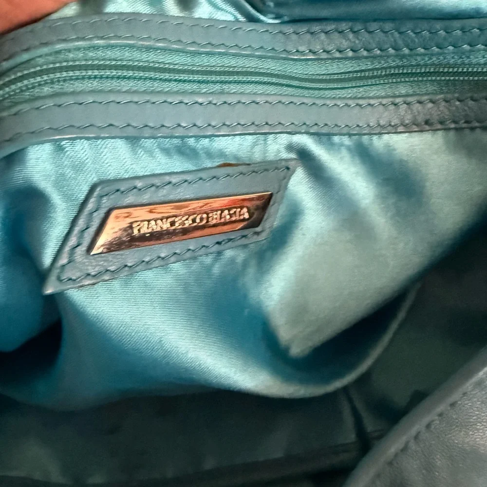Francesco Biasia Turquoise Shoulder Bag - Picture 7 of 7